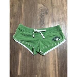 Vintage Y2K 2000s Abercrombie & Fitch Green Mini Athletic Shorts Small Low READ